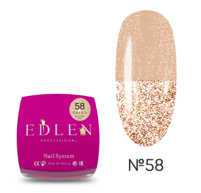  Зображення EDLEN Builder Gel Flash 15ml №58 