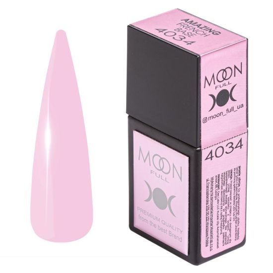  Зображення Moon Amazing French base 12ml №4034 