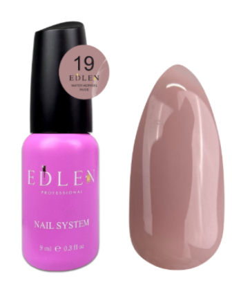  Зображення Edlen Water Acrygel Nude 9ml №19 