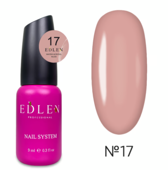  Зображення Edlen Water Acrygel Nude 9ml №17 
