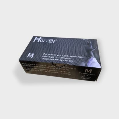  Зображення Рукавички HOFFEN Чорна M 3,5г (ушкоджена упак.) 