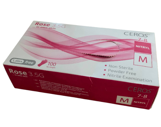  Зображення Рукавички Ceros Rose 3.5г М (пошкоджена упаковка) 