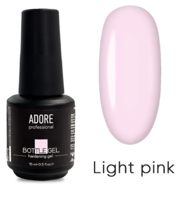  Зображення Гель для зміцнення "Bottle Gel" 15мл №04 - light pink 