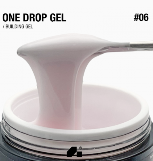  Зображення Гель для нарощування "One Drop Gel" 30г №06 - rose water 