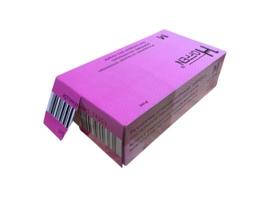  Зображення Рукавички HOFFEN Рожеві M 3,5г (ушкоджена упак.) 