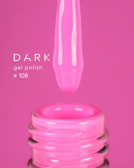  Зображення Гель лак Dark 108, 6ml 