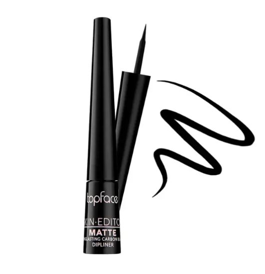  Зображення TopFace Підводка для очей Matte Carbon Black Dipliner 
