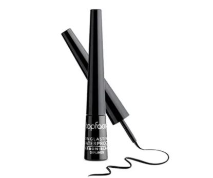  Зображення TopFace Водостійка підводка Longlasting Waterproof Carbon-Black чорна, 5 мл 