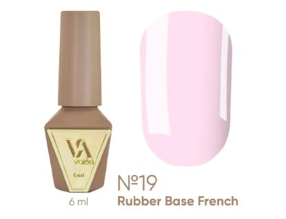  Зображення Valeri Rubber Base French, 6ml №019 