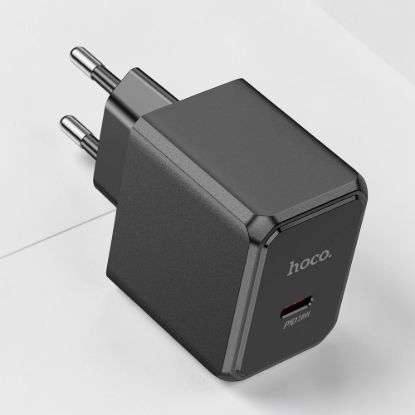 Зображення Блок живлення HOCO Ocean 1*USB (Чорний) 