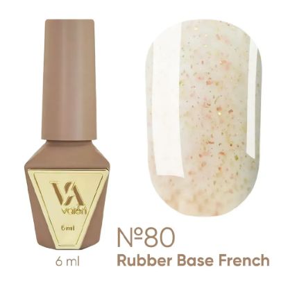  Зображення Valeri Rubber Base French, 6ml №080 