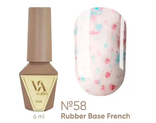  Зображення Valeri Rubber Base French, 6ml №058 