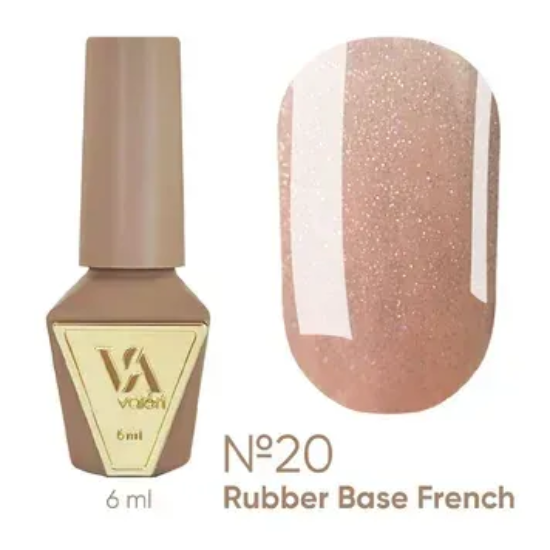  Зображення Valeri Rubber Base French, 6ml №020 