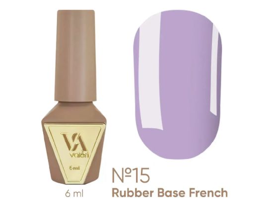  Зображення Valeri Rubber Base French, 6ml №015 