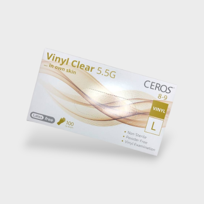  Зображення Рукавички Ceros Vinyl Clear 5.5г L 