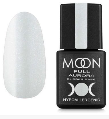  Зображення MOON FULL AURORA Shimer Rubber Base, 8 ml №2001 