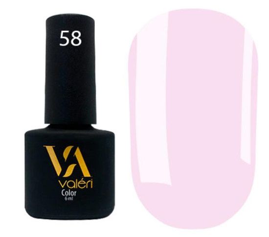  Зображення Гель лак Valeri №058, 6ml 
