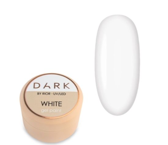  Зображення DARK White Gel Paint , 5ml 