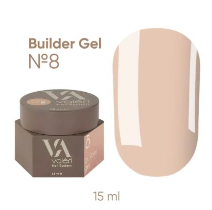  Зображення Valeri NEW Builder Gel 15ml №08 