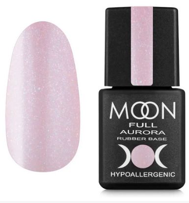 Зображення MOON FULL AURORA Shimer Rubber Base, 8 ml №2006 
