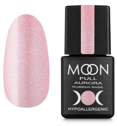  Зображення MOON FULL AURORA Shimer Rubber Base, 8 ml №2005 