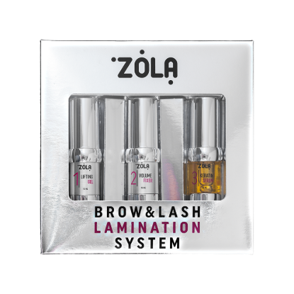  Зображення Zola Набір складів для ламінування Brow&Lash Lamination System №1,2,3 по 10 мл 