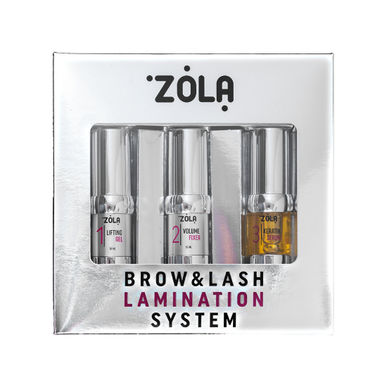  Зображення Zola Набір складів для ламінування Brow&Lash Lamination System №1,2,3 по 10 мл 