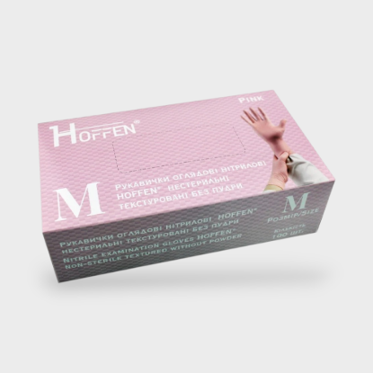  Зображення Перчатки HOFFEN Світло-рожеві M 3,5г 
