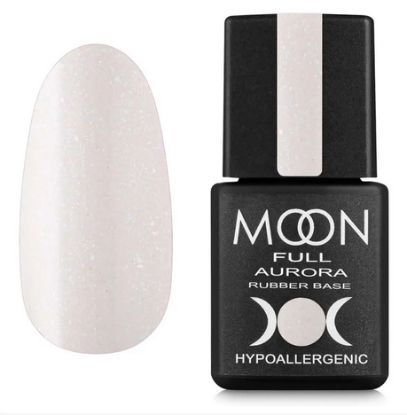  Зображення MOON FULL AURORA Shimer Rubber Base, 8 ml №2002 