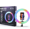  Зображення Лампа кільцева MJ-33 RGB + штатив, 33см 