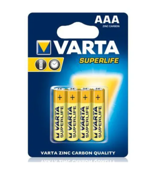  Зображення Батарейка R03 Varta SuperLife 4шт Блістер AAA 