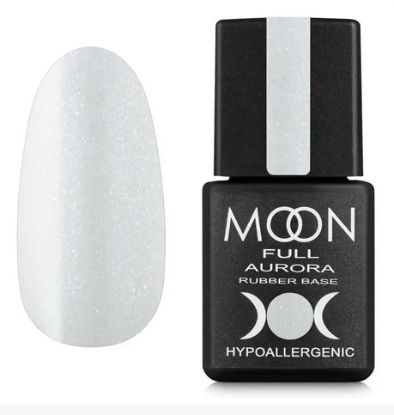  Зображення MOON FULL AURORA Shimer Rubber Base, 8 ml №2003 