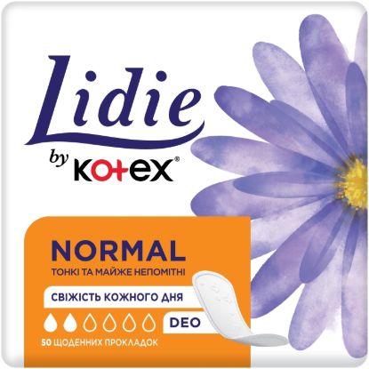  Зображення Прокладки щоденні Lidie by Kotex Deo, 50 шт 