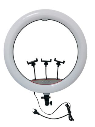  Зображення Лампа кільцева RL-21 65W + штатив, 54см 