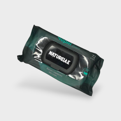  Зображення Серветка волога 72шт Naturelle BLACK (з клапаном) 