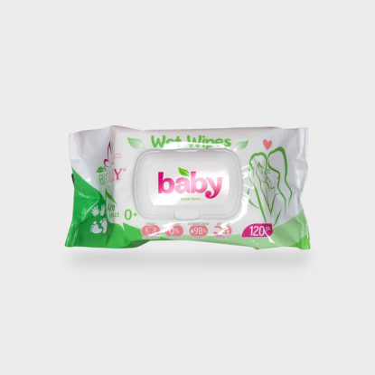  Зображення Салфетка волога BIOLLY BABY 120шт Алоє (з клапаном) 