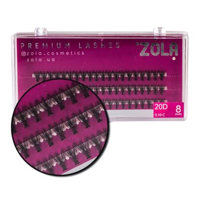  Зображення Zola Ресницы-пучки 20D (8mm) 