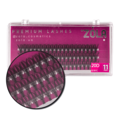  Зображення Zola Ресницы-пучки 20D (11mm) 