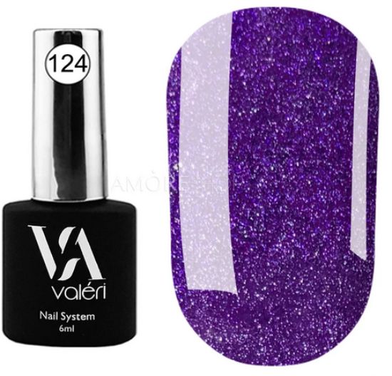  Зображення Гель лак Valeri №124. 6ml 