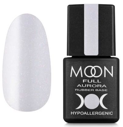  Зображення MOON FULL AURORA Shimer Rubber Base, 8 ml №2008 