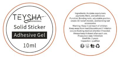  Зображення Teysha Solid gel tips 10 мл Гель для типс 