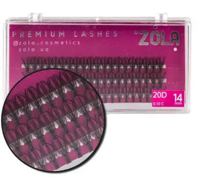  Зображення Zola Ресницы-пучки 20D (14mm) 