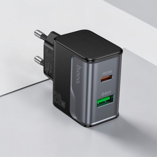  Зображення Блок живлення HOCO CS71A Star Speed ​​PD20W+QC3.0 1*USB+1 1*Type-C 