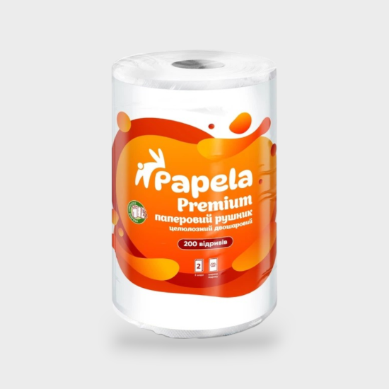  Зображення Бумажное  полотенце Papela Premium 1рул 2слоя-200 отрывов 