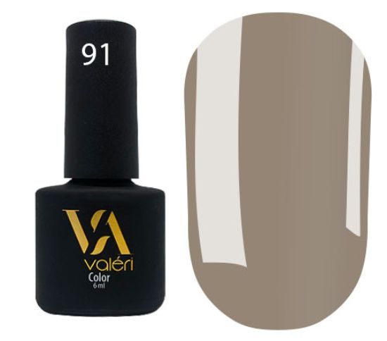  Зображення Гель-лак Valeri №091, 6ml 