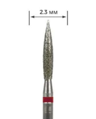  Зображення Фреза Пламя ((XL)) 023 красная - 10mm 